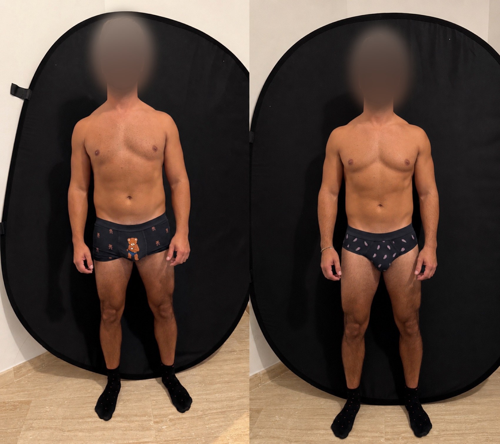 Trasformazione fisica di Nicola L., prima e dopo il percorso